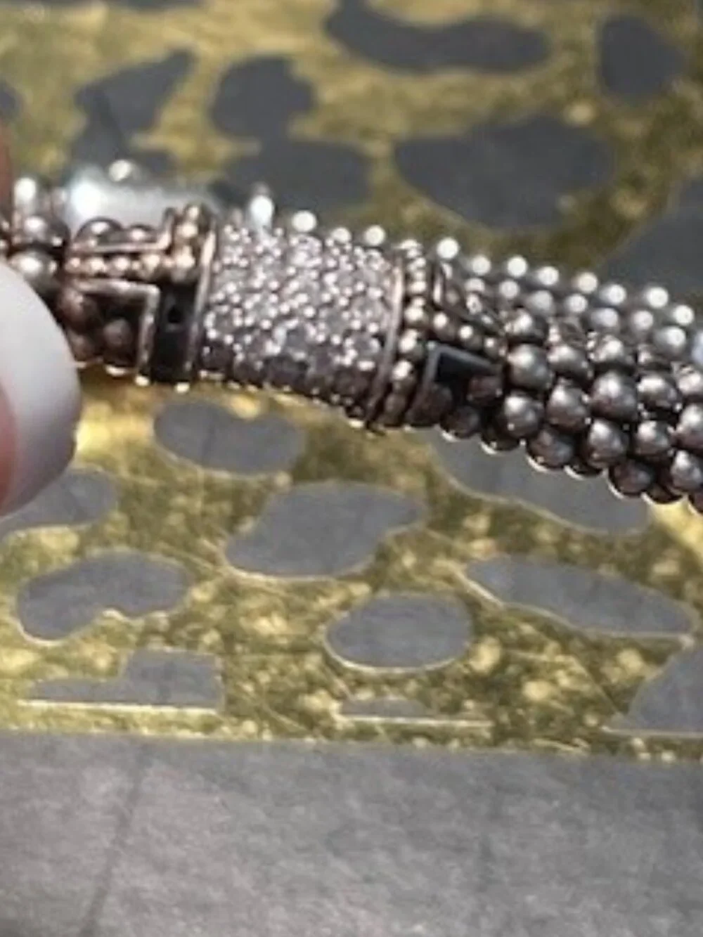Lagos Caviar Diamond bracelet